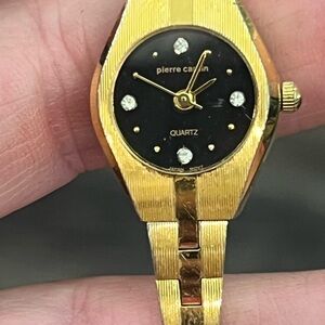 Pierre Cardin Gold and Black Dress Watch